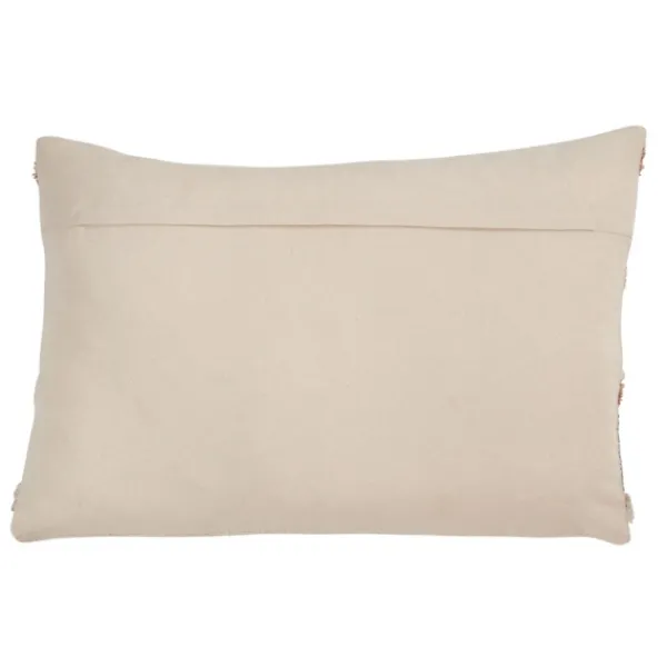 Pillows-Kirkland's Home Blue And Horizontal Stripe Throw Pillow Orange