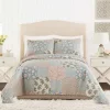 Quilts-Kirkland's Home Blue And Rose Patchwork Full/Queen 3-Pc. Quilt Set Blue/Pink