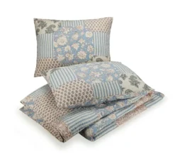 Quilts-Kirkland's Home Blue And Rose Patchwork King 3-Pc. Quilt Set Blue/Pink