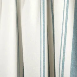 Curtains & Drapes-Kirkland's Home Blue And White Farmhouse Stripe Valance White/Blue