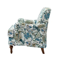 Accent Chairs-Kirkland's Home Blue And White Floral Classic Accent Chair Blue/White