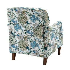 Accent Chairs-Kirkland's Home Blue And White Floral Classic Accent Chair Blue/White