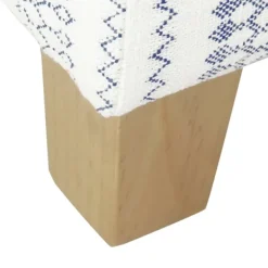 Benches & Ottomans-Kirkland's Home Blue And White Hometown Striped Storage Ottoman Blue/White
