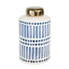 Decorative Bowls & Jars-Kirkland's Home Blue And White Patterned Ceramic Jar Blue/White