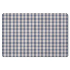 Kitchen & Floor Mats-Kirkland's Home Blue And White Plaid Kitchen Mat Blue/White