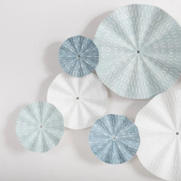 Wall Plaques-Kirkland's Home Blue And White Seashell Plates Wall Plaque Blue/White