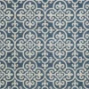 Outdoor Rugs-Kirkland's Home Blue Auckland Tile Outdoor Area Rug, 7X9 Blue/White