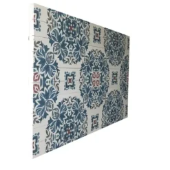 Wall Plaques-Kirkland's Home Blue Azulejo Wood Wall Plaque Blue/White