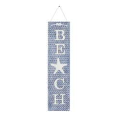 Wall Quotes & Signs-Kirkland's Home Blue Beach Starfish Wall Sign Blue/White