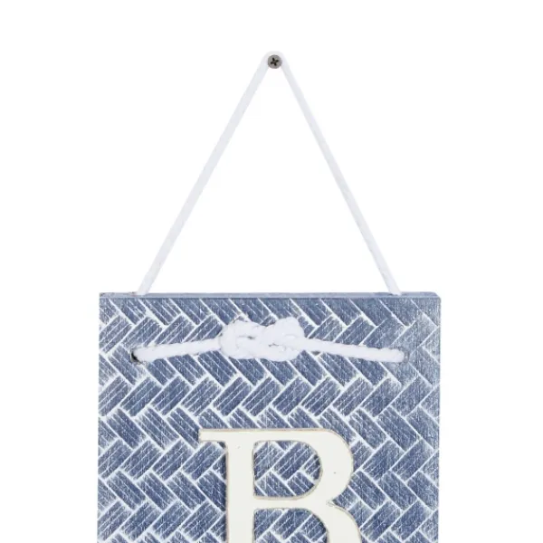 Wall Quotes & Signs-Kirkland's Home Blue Beach Starfish Wall Sign Blue/White