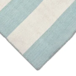 Outdoor Rugs-Kirkland's Home Blue Cabana Stripe Indoor/Outdoor Area Rug, 8X11 Blue/Ivory