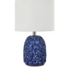 Table Lamps-Kirkland's Home Blue Ceramic Coastal Table Lamp White