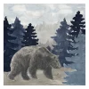 Canvas Art-Kirkland's Home Blue Cliff Mountains Bear I Canvas Art Print Blue/Gray/White