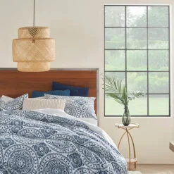 Comforters-Kirkland's Home Blue Cloud Floral King 3-Pc. Comforter Set Blue/White