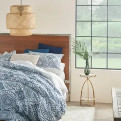 Comforters-Kirkland's Home Blue Cloud Floral King 3-Pc. Comforter Set Blue/White