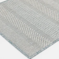 Outdoor Rugs-Kirkland's Home Blue Elletta Indoor/Outdoor Area Rug, 2X7 Gray