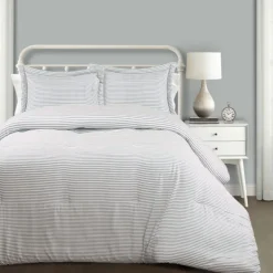 Comforters-Kirkland's Home Blue Farmhouse 3-Pc. King Comforter Set Blue/Ivory