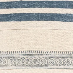 Pillows-Kirkland's Home Blue Feather Fill Pillow Blue/Ivory