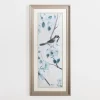 Framed Art-Kirkland's Home Blue Floral Bird I Framed Art Print Blue/White