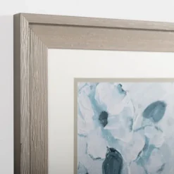 Framed Art-Kirkland's Home Blue Floral Bird I Framed Art Print Blue/White