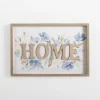 Wall Quotes & Signs-Kirkland's Home Blue Floral Home Wall Plaque White/Blue/Gray