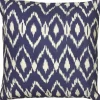 Pillows-Kirkland's Home Blue Fractured Ikat Pillow Blue/Tan
