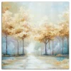 Canvas Art-Kirkland's Home Blue Golden Landscape Canvas Art Print, 40X40 In. Blue/Gold