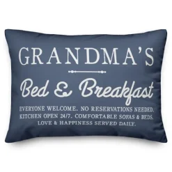 Pillows-Kirkland's Home Blue Grandma'S Bed And Breakfast Accent Pillow Blue/White