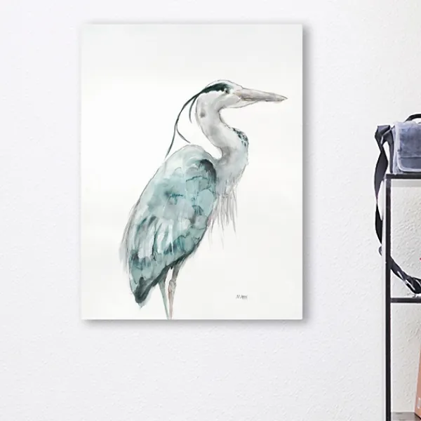 Canvas Art-Kirkland's Home Blue Heron I Canvas Art Print Blue/White