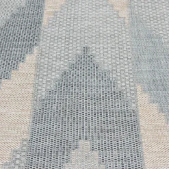 Outdoor Rugs-Kirkland's Home Blue Malibu Arrows Outdoor Area Rug, 7X9 Blue/Ivory