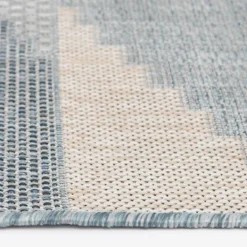 Outdoor Rugs-Kirkland's Home Blue Malibu Arrows Outdoor Area Rug, 7X9 Blue/Ivory
