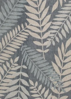 Outdoor Rugs-Kirkland's Home Blue Malibu Leafy Outdoor Area Rug, 7X10 Blue/Gray
