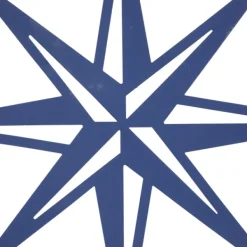 Wall Plaques-Kirkland's Home Blue Metal Layered Star Plates Wall Plaque Blue/White