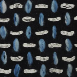 Pillows-Kirkland's Home Blue Modern Interwoven Accent Pillow Blue/White