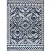 Outdoor Rugs-Kirkland's Home Blue Modern Stripes Outdoor Area Rug, 4X6 Blue/White