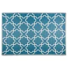Outdoor Rugs-Kirkland's Home Blue Moroccan Trellis Outdoor Area Rug, 4X6 Blue/White