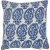 Pillows-Kirkland's Home Blue Paisley Pattern Pillow Blue/White