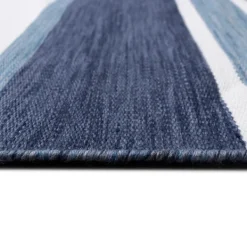 Outdoor Rugs-Kirkland's Home Blue Shades Striped Indoor/Outdoor Area Rug, 7X9 Blue/White