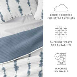 Quilts-Kirkland's Home Blue Shibori Reversible 2-Pc. Twin Quilt Set Blue/White
