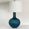 Table Lamps-Kirkland's Home Blue Tinted Bubble Gourd Table Lamp White