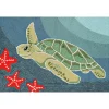 Doormats-Kirkland's Home Blue Turtle Scatter Rug Blue/Green