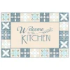 Kitchen & Floor Mats-Kirkland's Home Blue Welcome To The Kitchen Floor Mat, 24X36 Blue/Ivory