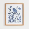 Framed Art-Kirkland's Home Bluebird On Branch Ii Framed Art Print White/Blue