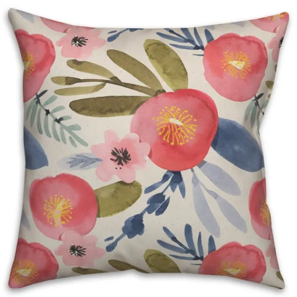 Pillows-Kirkland's Home Blush Floral Pillow Pink/Multi