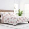 Quilts-Kirkland's Home Blush Patchwork Reversible 3-Pc. King Quilt Set Pink/White/Gray