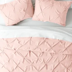 Duvets-Kirkland's Home Blush Pinched 2-Pc. Twin Duvet Cover Set Pink
