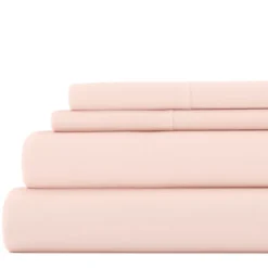 Bed Sheets-Kirkland's Home Blush Ultra Soft 4-Pc. Full Sheet Set Pink