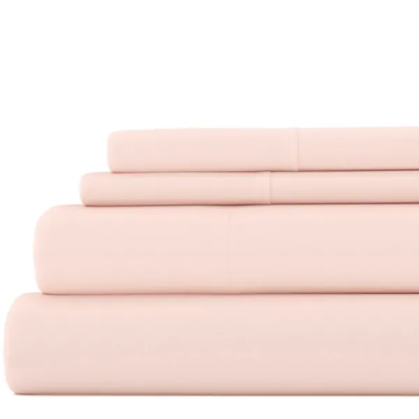 Bed Sheets-Kirkland's Home Blush Ultra Soft 4-Pc. Full Sheet Set Pink