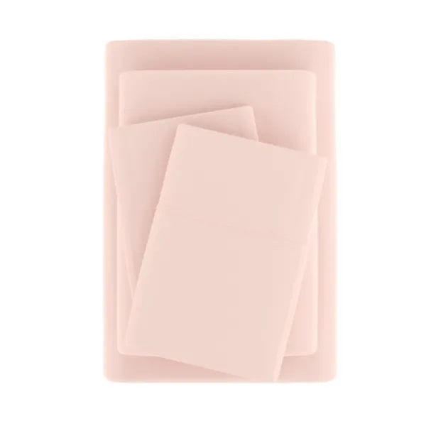 Bed Sheets-Kirkland's Home Blush Ultra Soft 4-Pc. Twin Sheet Set Pink