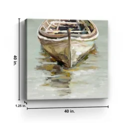 Canvas Art-Kirkland's Home Boats Giclee Canvas Art Print Tan